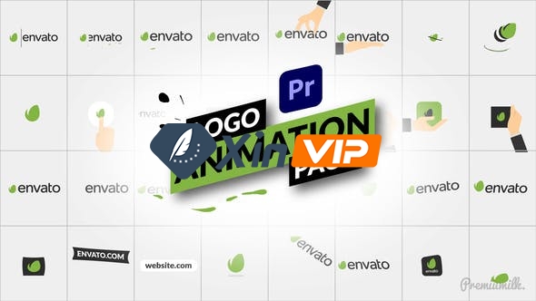 PR模板-32个简洁明亮LOGO标志动画片头 Logo Animation Pack for Premiere Pro插图